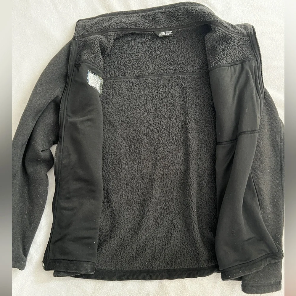 The North Face Fleece Gray Zip-Up Jacket Size XL